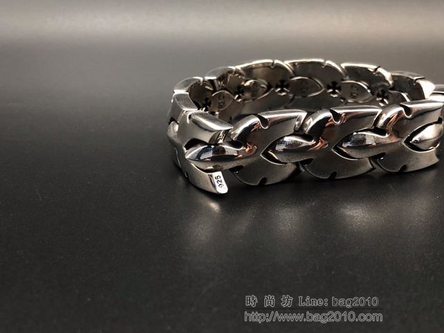 chrome hearts銀飾 克羅心925銀手鏈 克羅心火焰手鏈  gjc1612